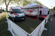 Rallye Český Krumlov: Čtvrtek - servisní areál